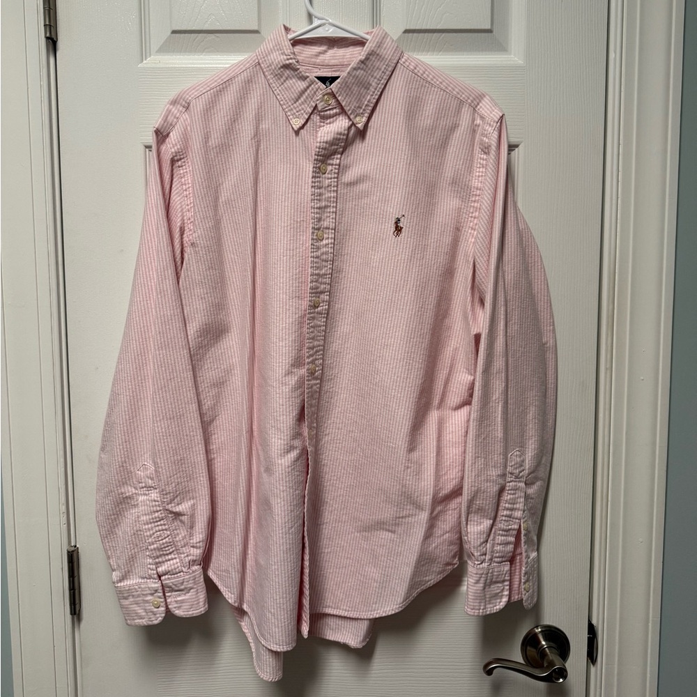 Ralph Lauren Men's Light Pink Button Down Shirt